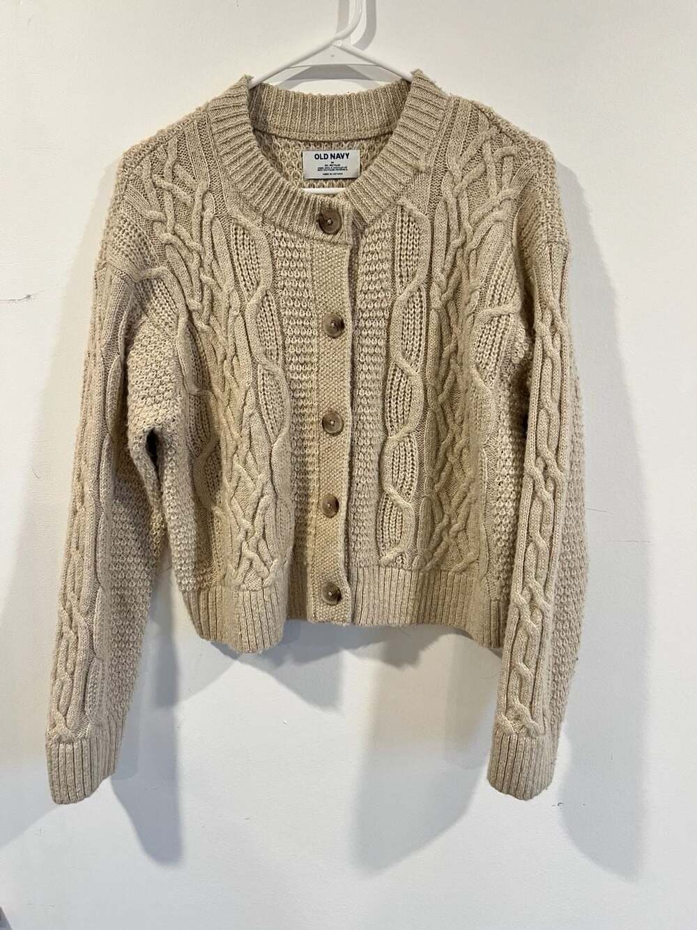 Cable-Knit Cardigan Sweater